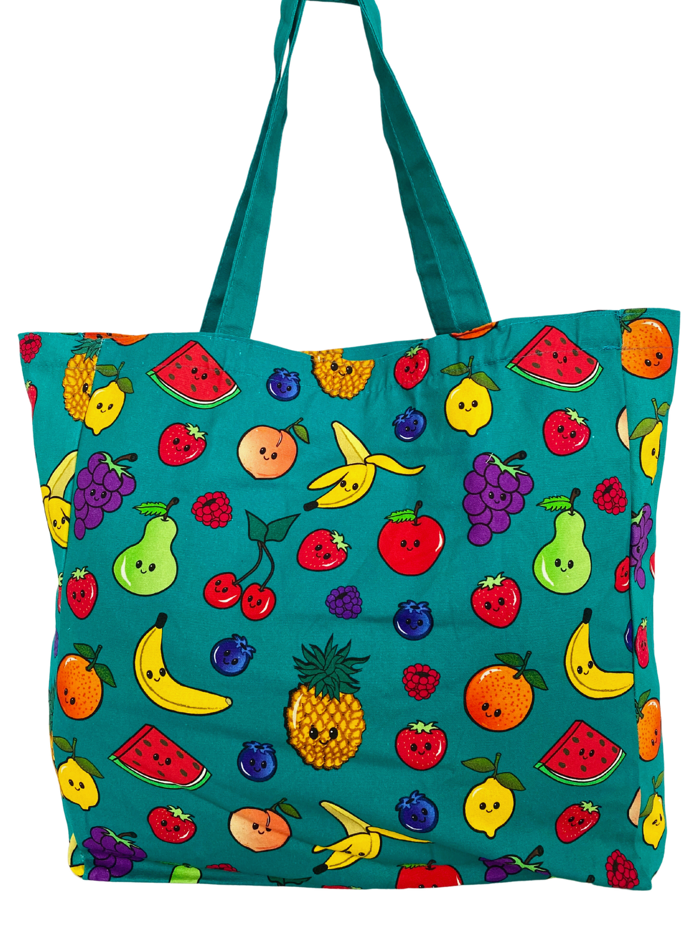 Illustrated Tote Bag: Cute Fruits