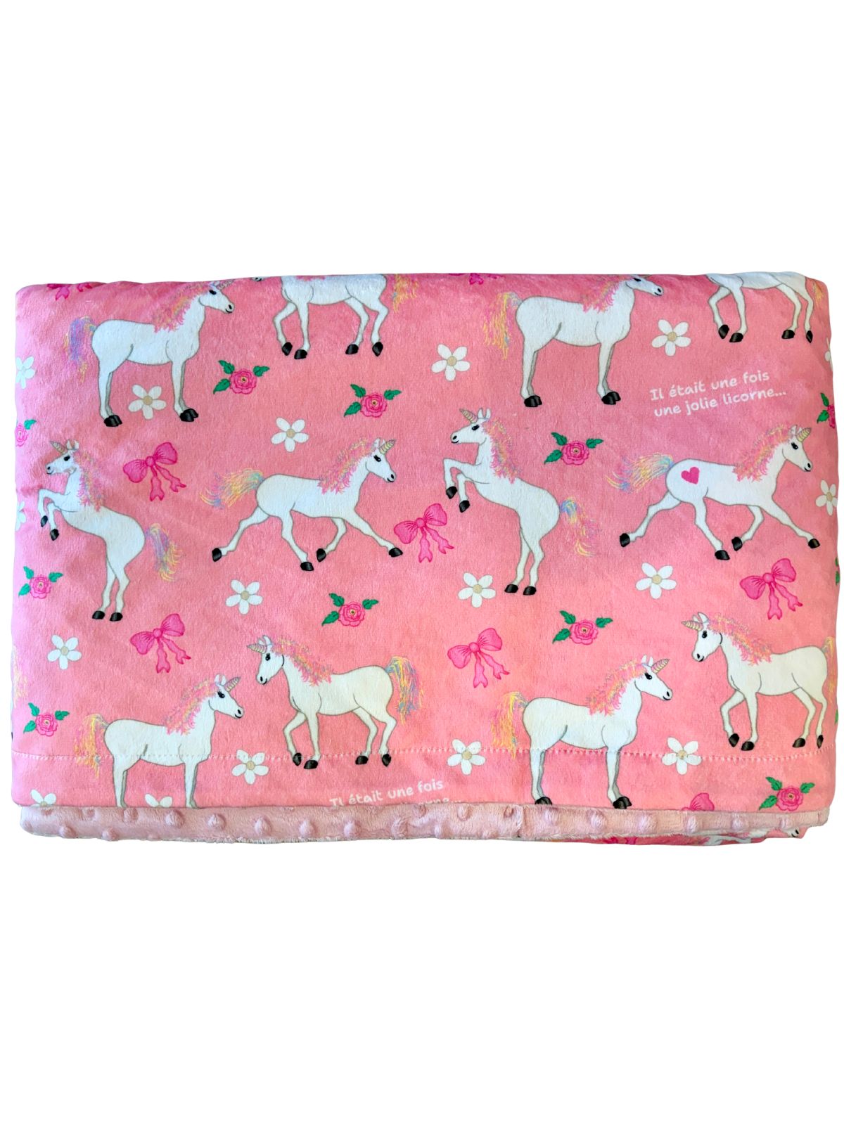 Couverture de bébé : Il était une fois une licorne