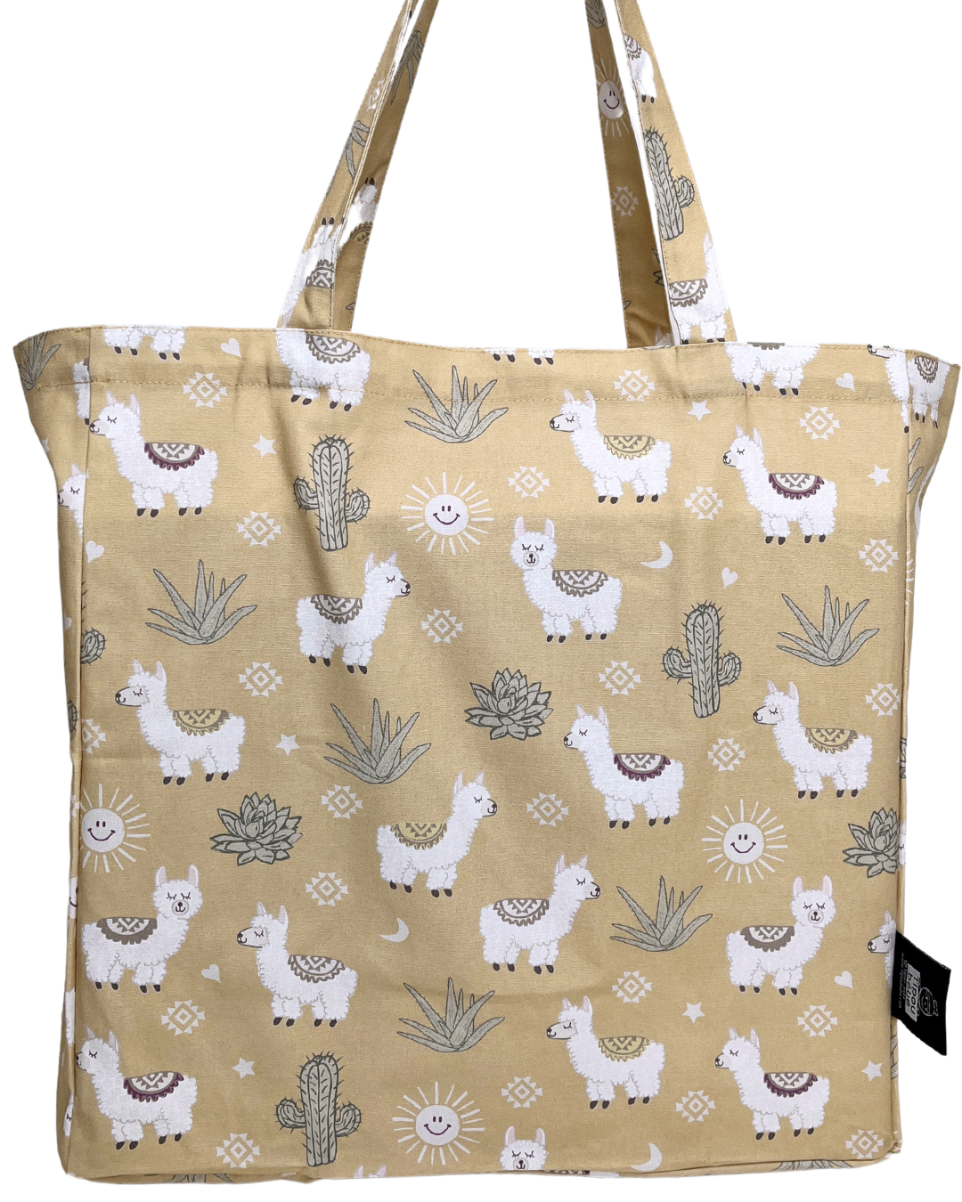 Reusable illustrated bag: Sunny llamas