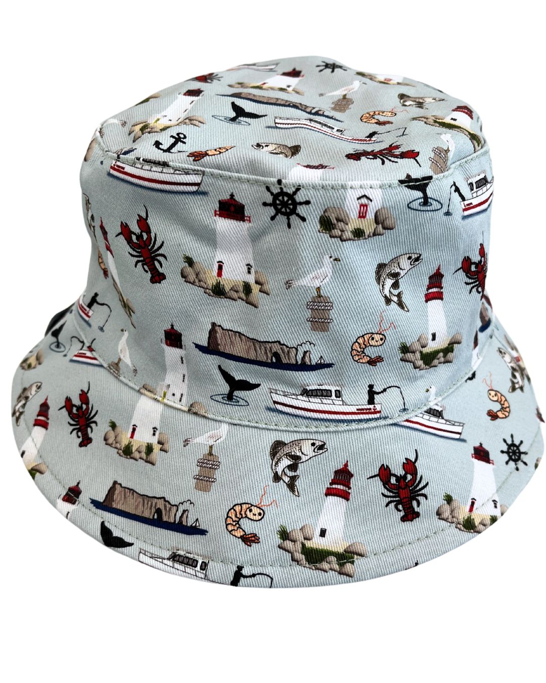 Reversible Hat: Maritime (bluish mist)