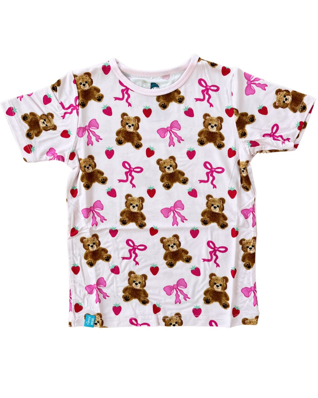 T-shirt bébé et enfant ultra doux en bambou : Oursons boucles