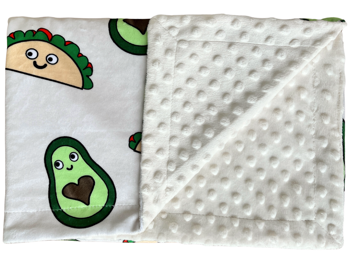 Couverture de bébé : Tacos avocats crème