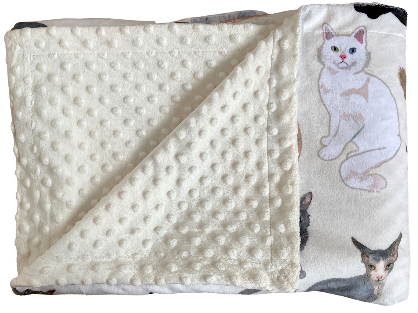 Baby Blanket: My Cat Friends (Cream Background)