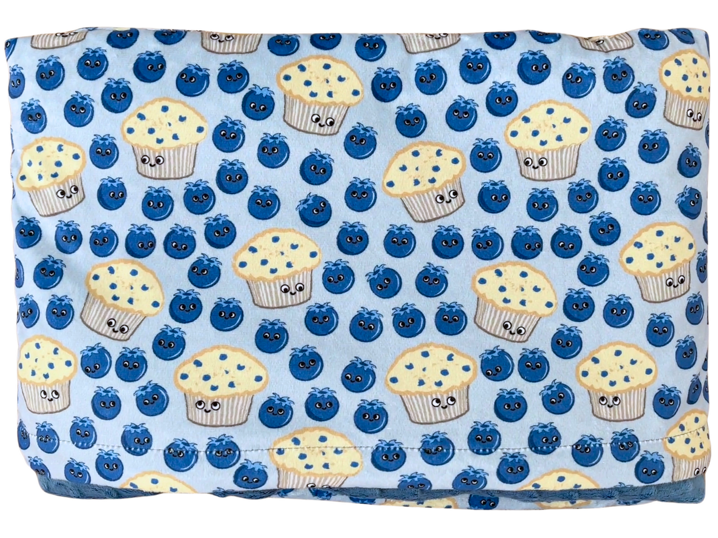 Baby blanket: Saguenay Lac-Saint-Jean blueberry party