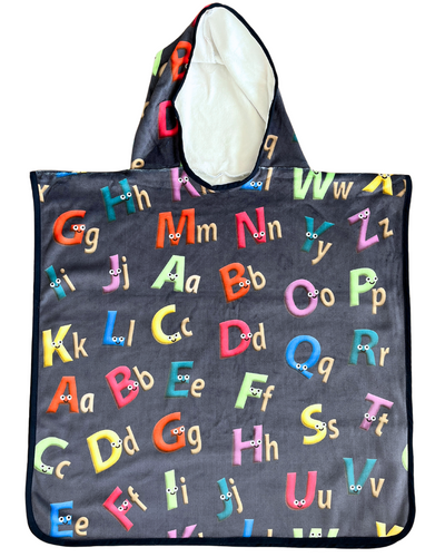 Hooded towel for children (18 months to 5 years): The friendly alphabets