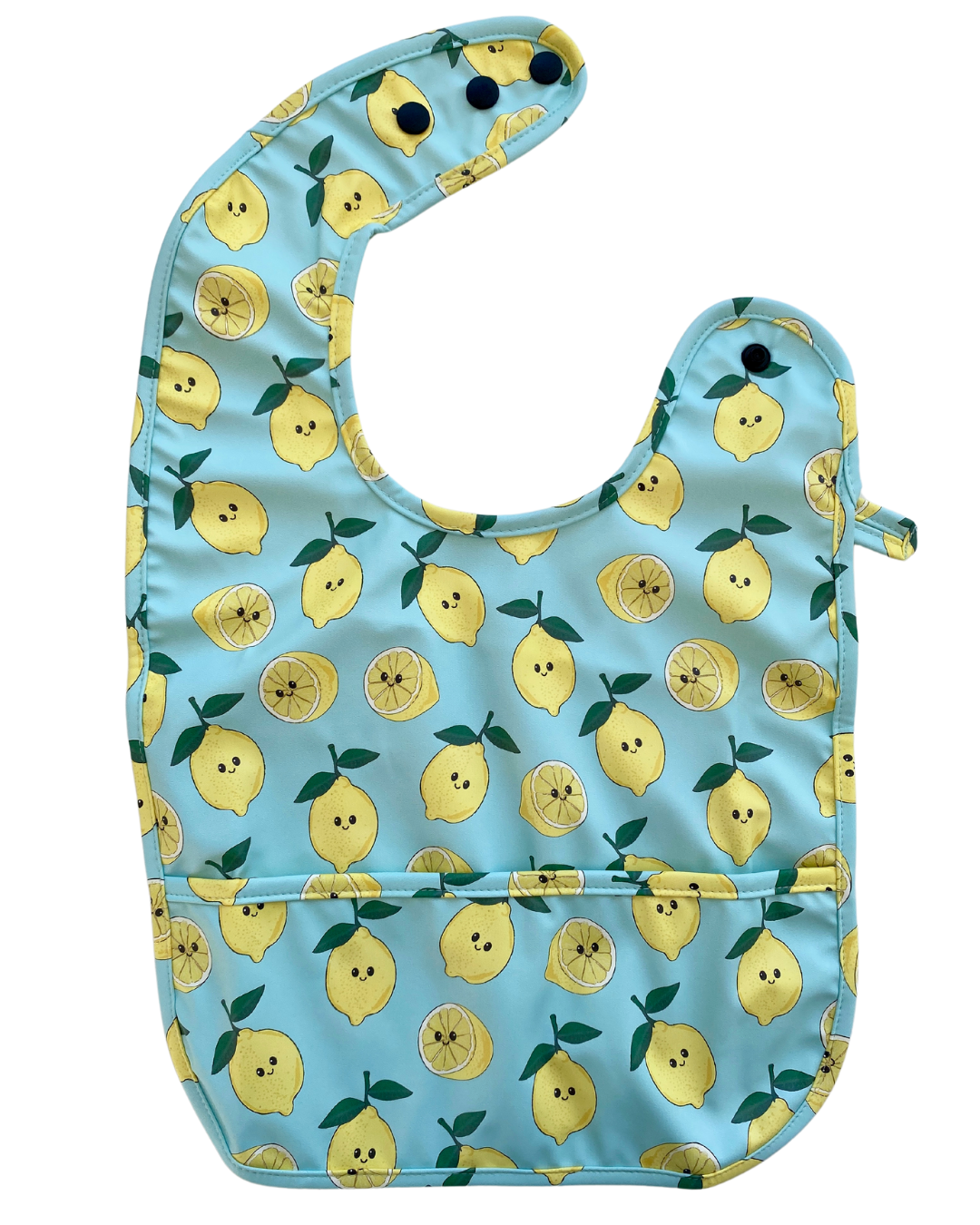 Bavette imperméable avec poche : Citrons rayonnants