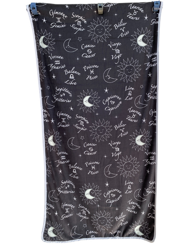 Kid Towel: Astrological Signs (Black Background)