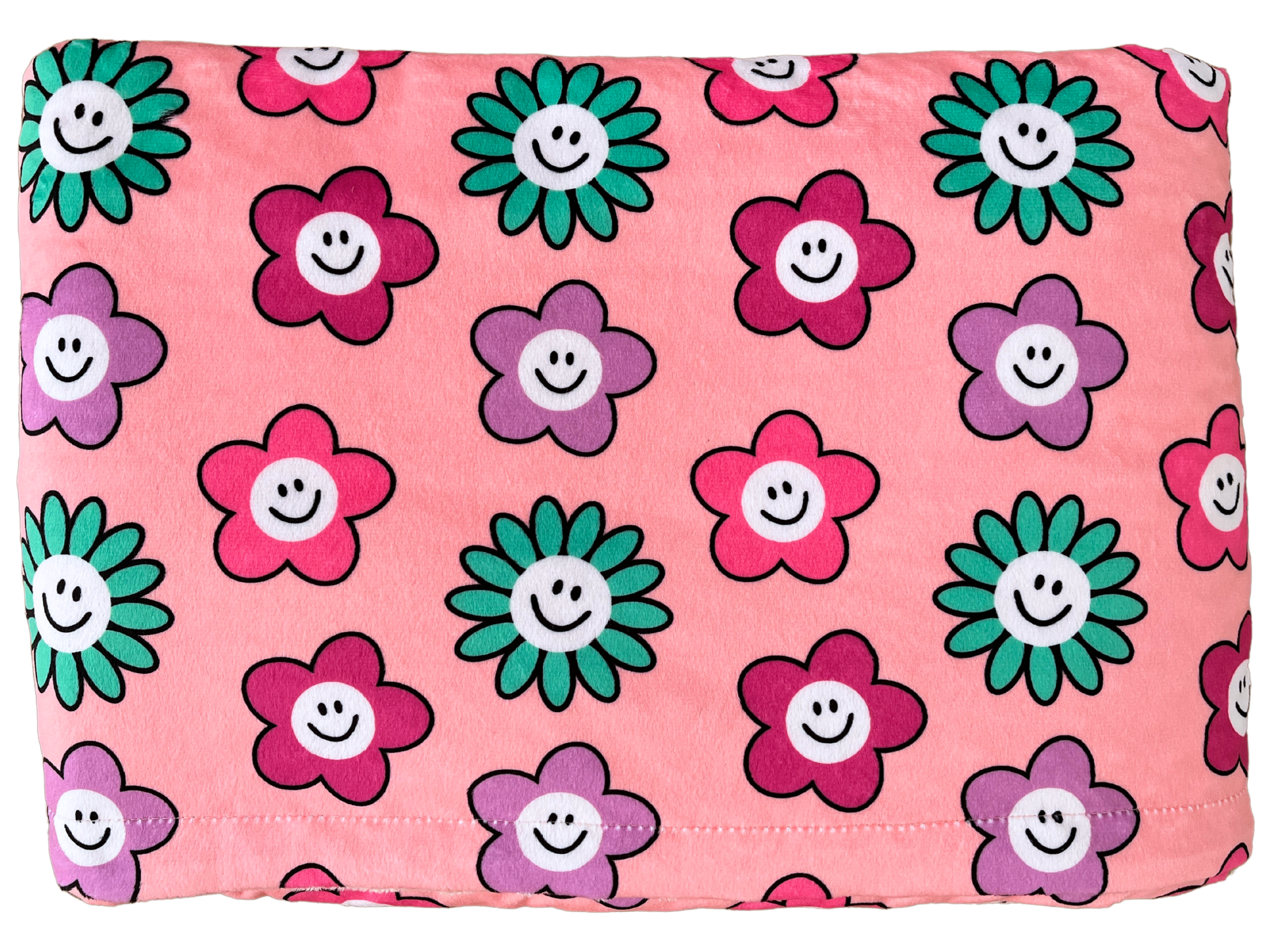 Baby Blanket: Smiling Flowers