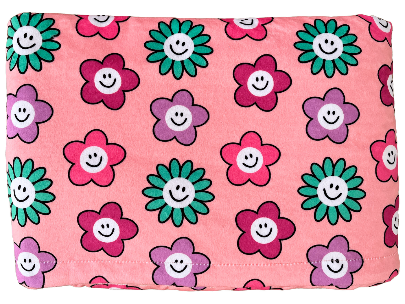 Couverture de bébé : Fleurs souriantes