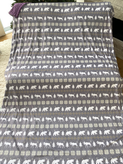Giant Blanket: Comforting Scandinavian Tender Purple