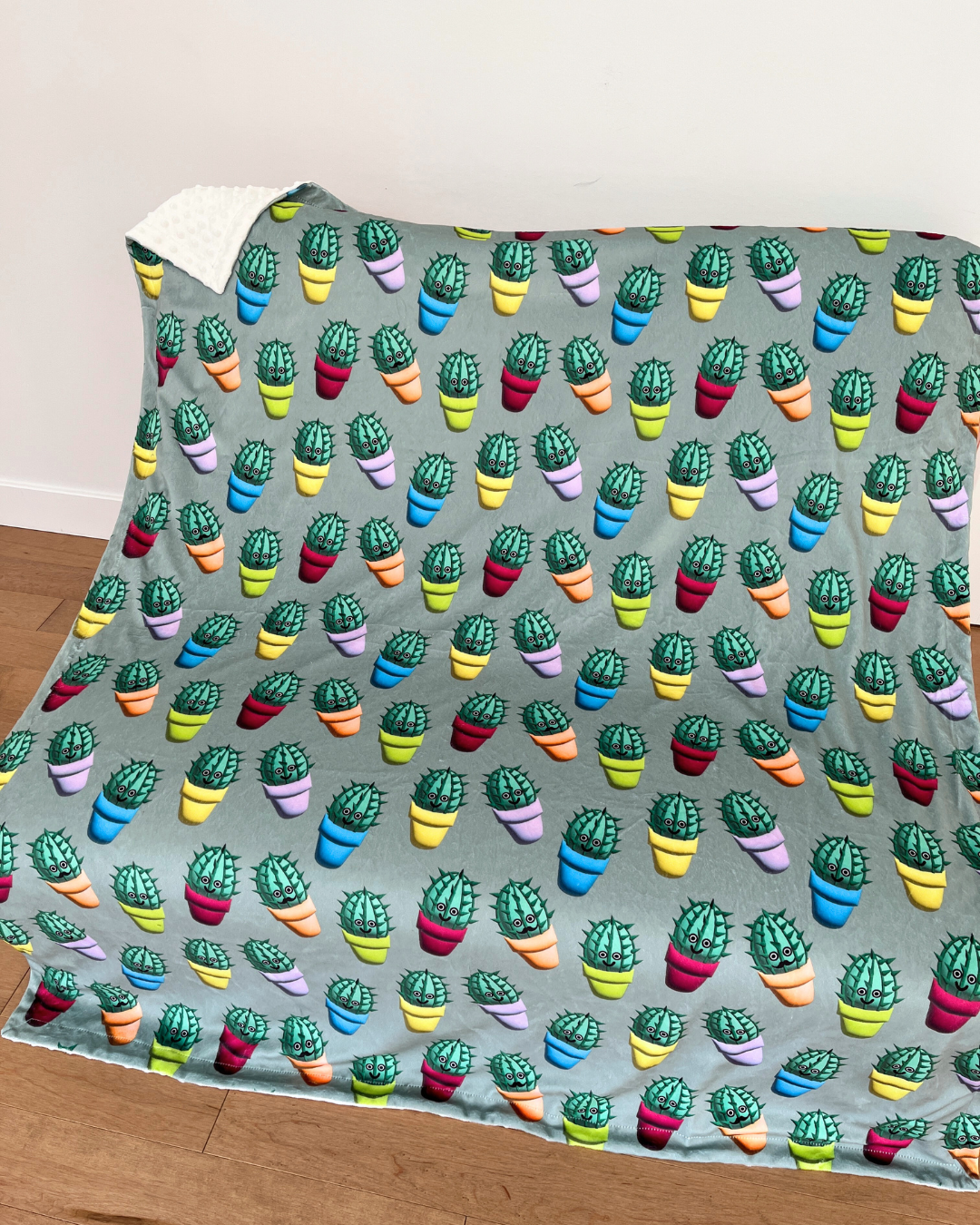 Medium Blanket: Happy Cactus