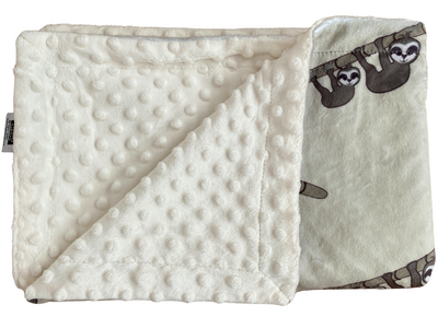 Baby blanket: Beige Sloths