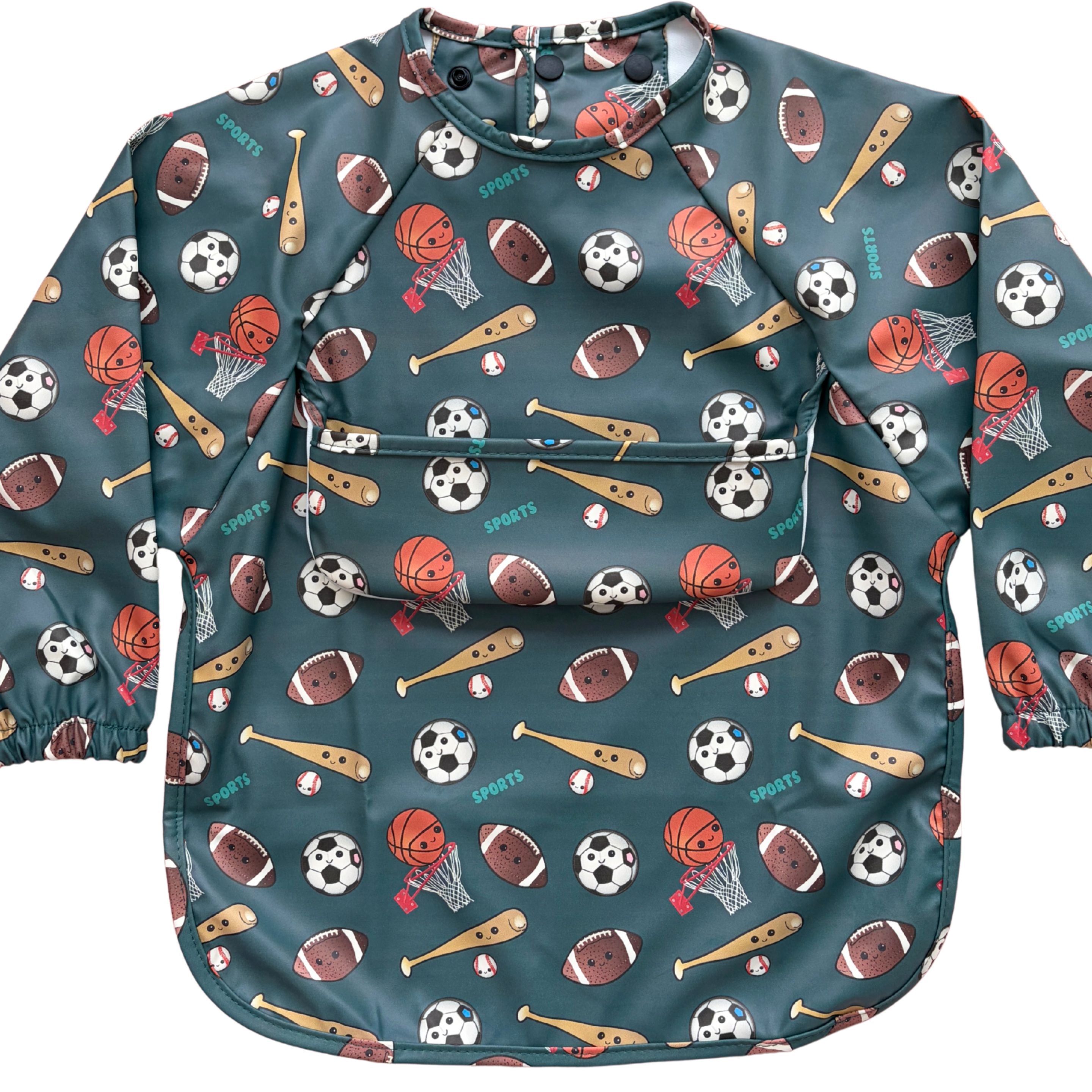 Bavette imperméable à manches longues avec poche : Passion des ballons