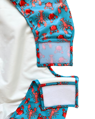 Waterproof art and cooking apron for children (4 to 7 years): Crabs and Lobsters