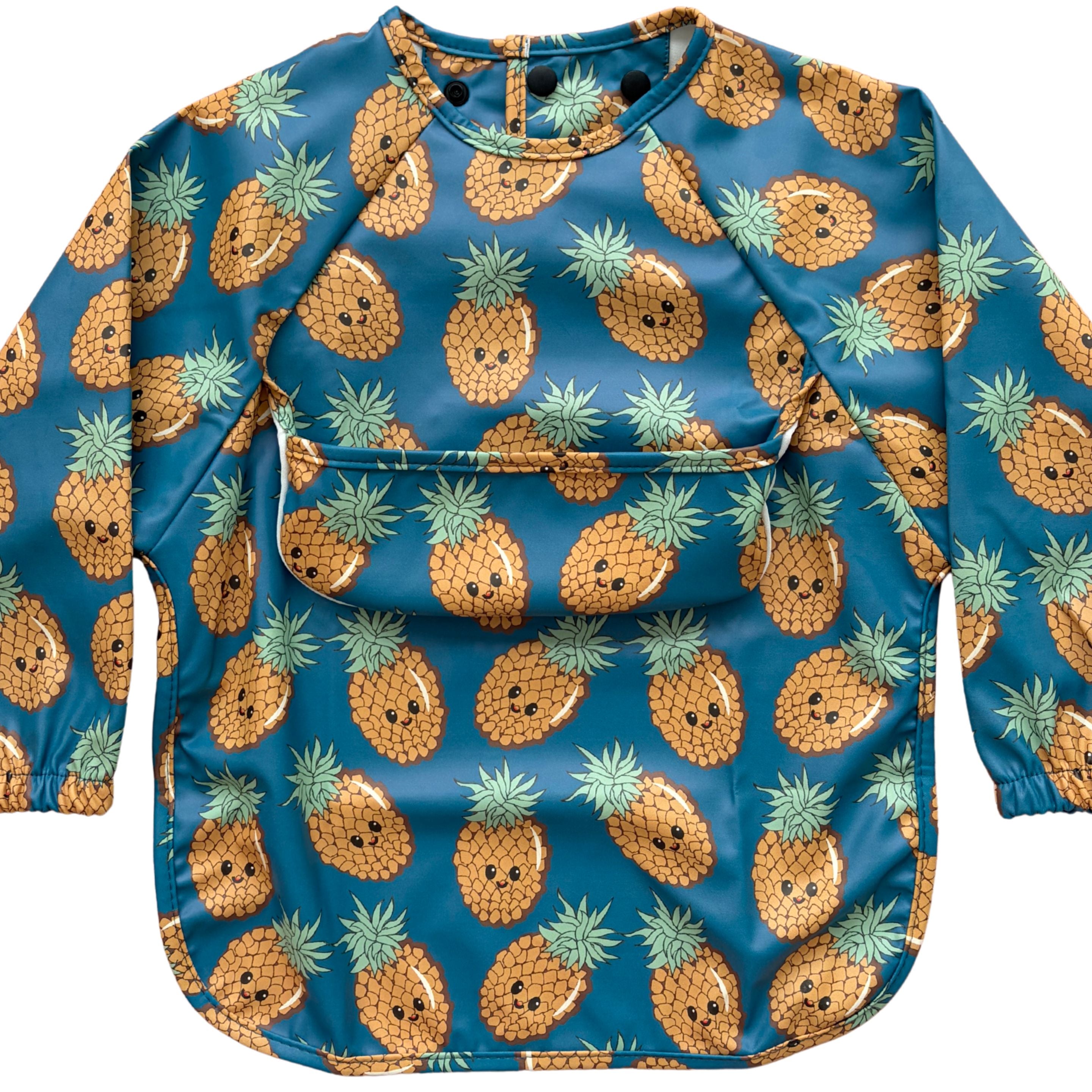 Bavette imperméable à manches longues avec poche : Ananas en folie