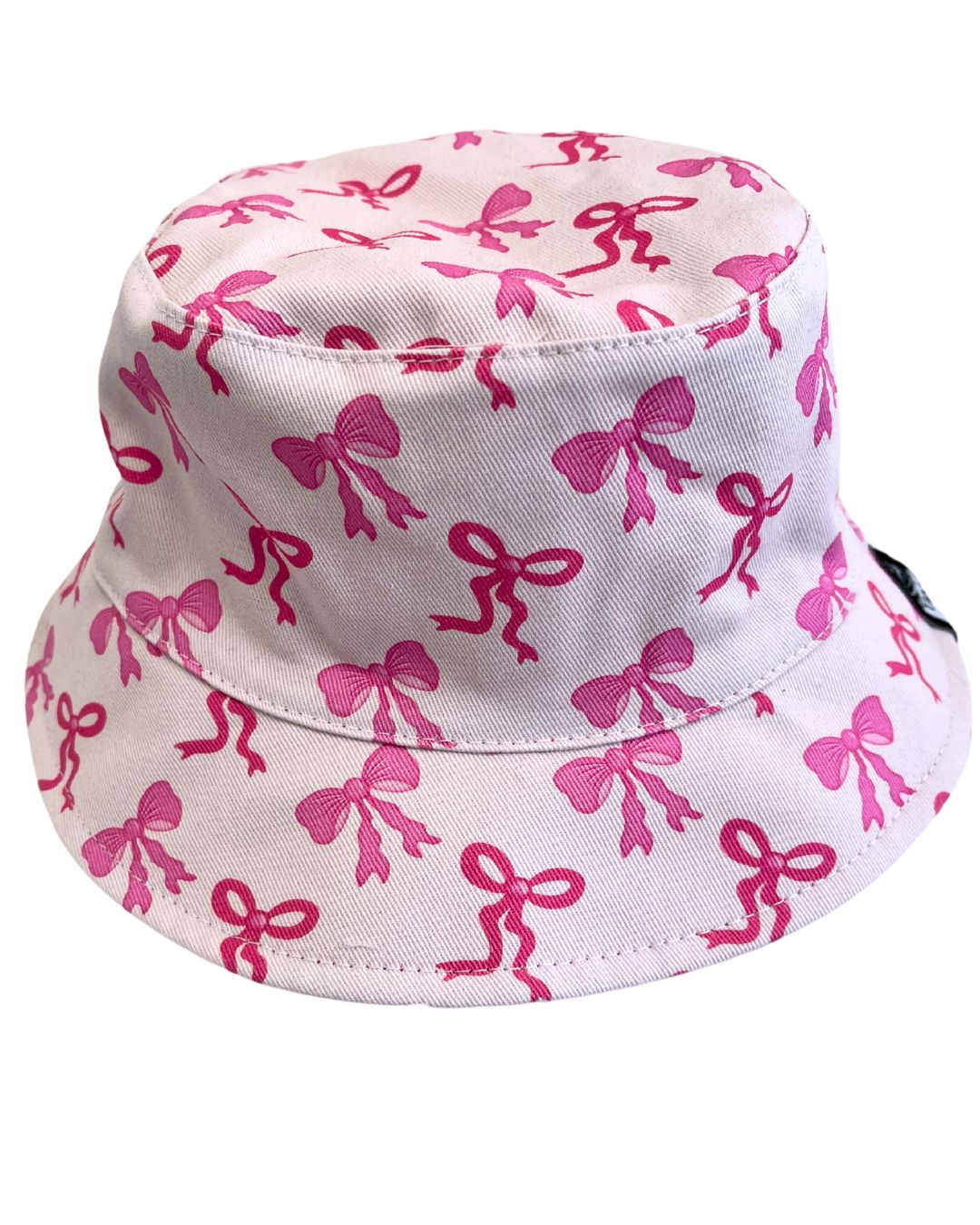 Chapeau Reversible : Boucles (fond rose)