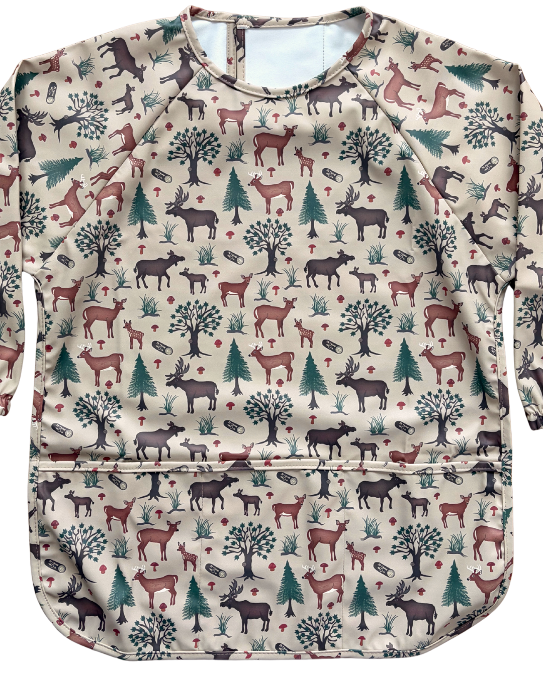 TABLIER d’art et de cuisine imperméable pour enfant (4 à 7 ans) : Chevreuils et orignaux dans la forêt