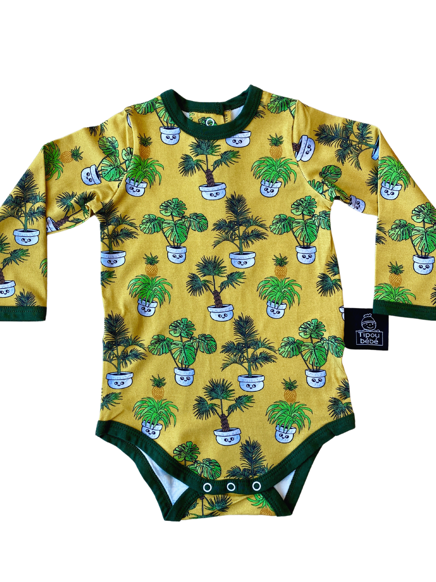 Bodysuit : Botanical Garden Spicy Mustard