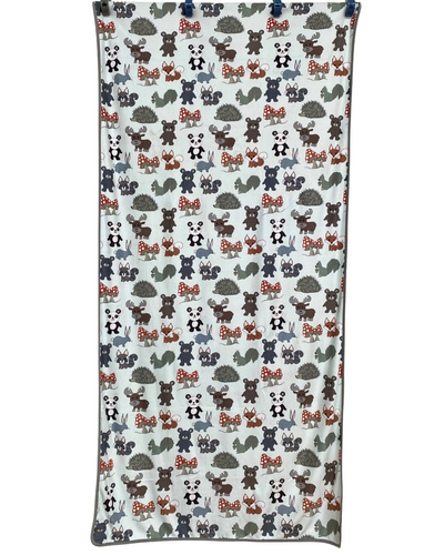 Adult Towel: Forest Animals and Mushrooms