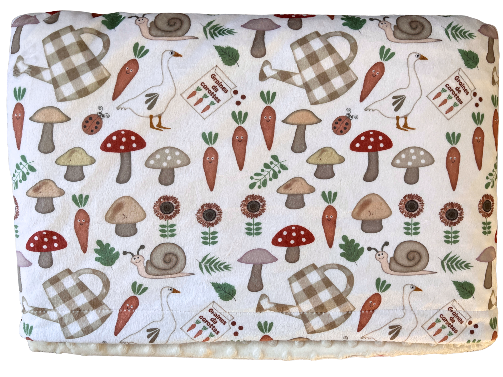 Couverture de bébé : Oies dans un jardin de carottes collection monde merveilleux