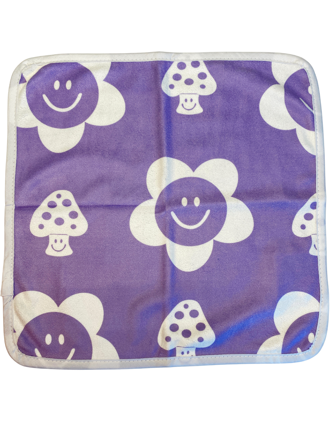 Washcloth: Smiling Lilac Flowers