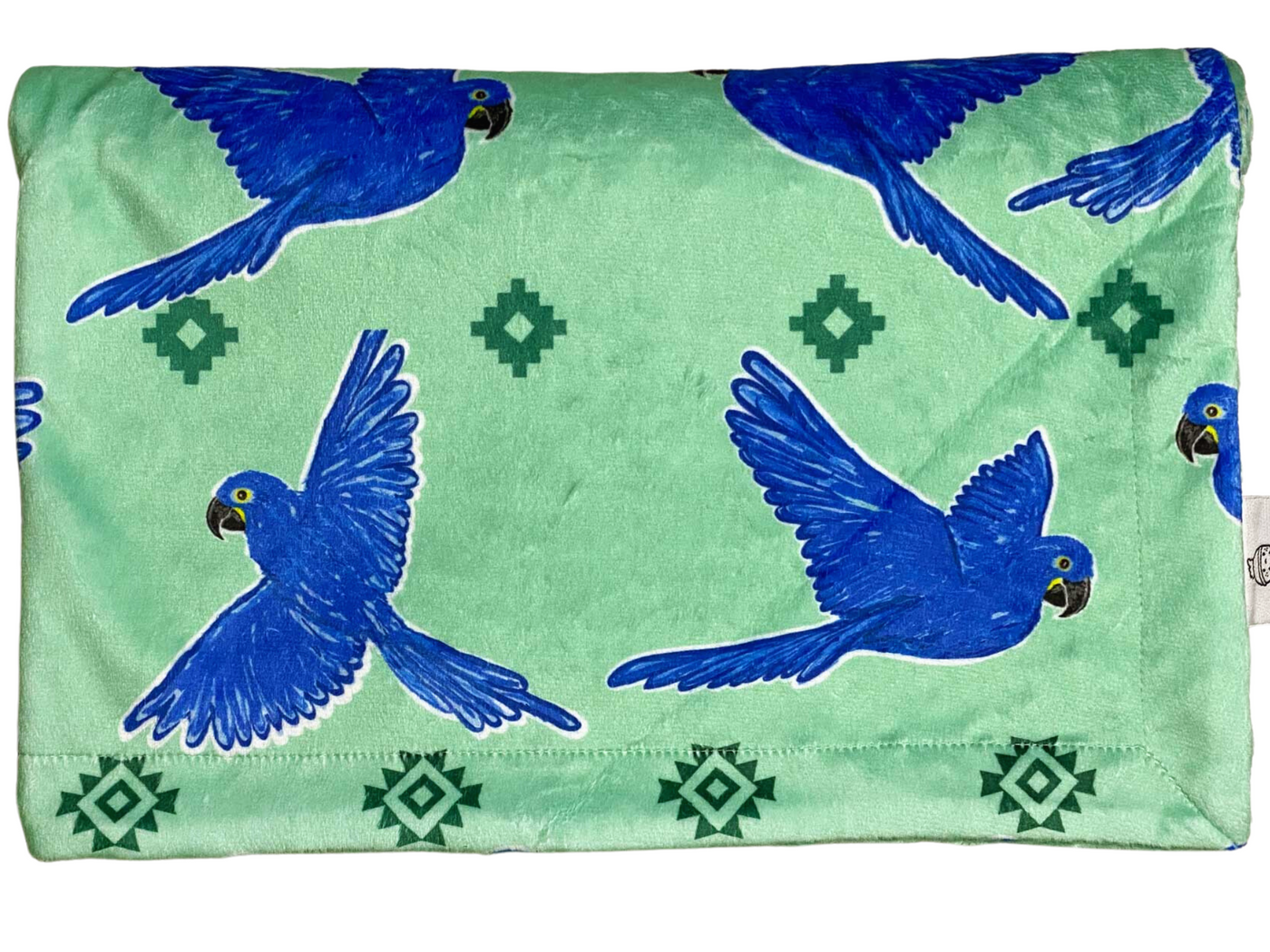 Baby blanket: Hyacinth Macaw
