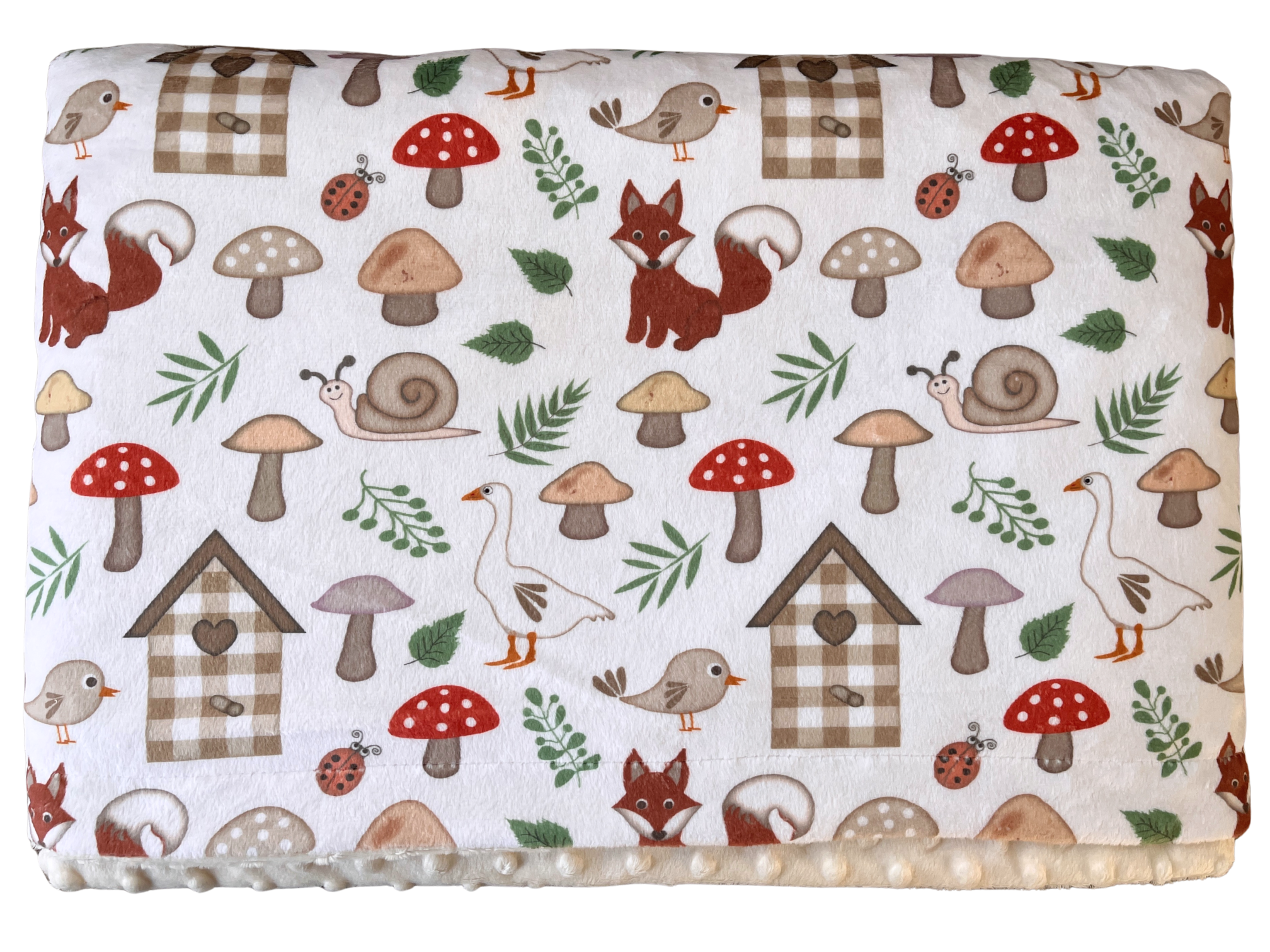 Couverture de bébé : Renards, oies et cabanes à oiseaux collection monde merveilleux