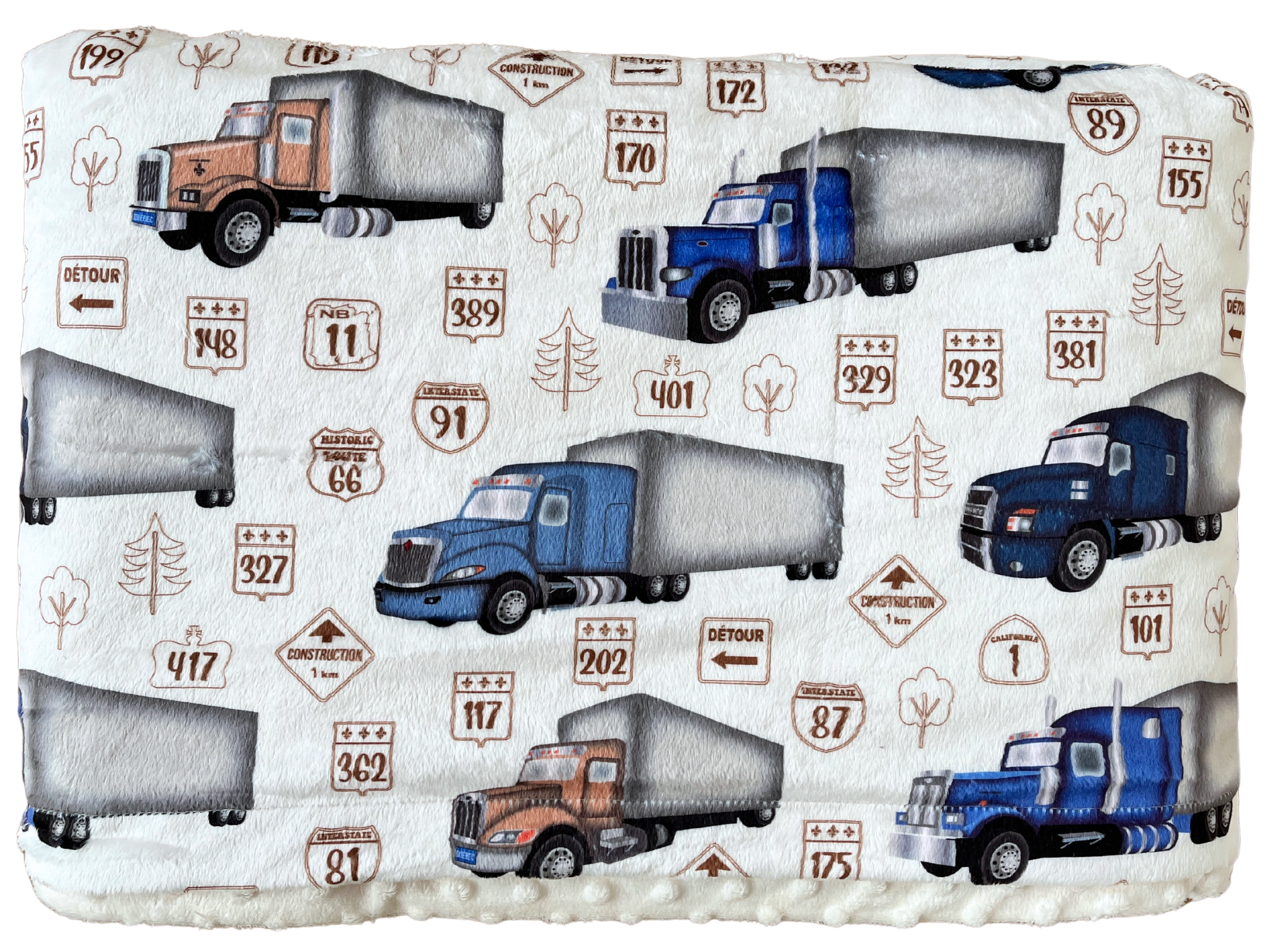 Baby blanket: Truck driver dream