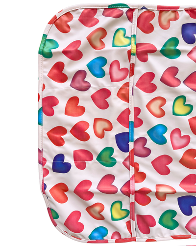 Waterproof art and cooking apron for children (4 to 7 years): Shining hearts