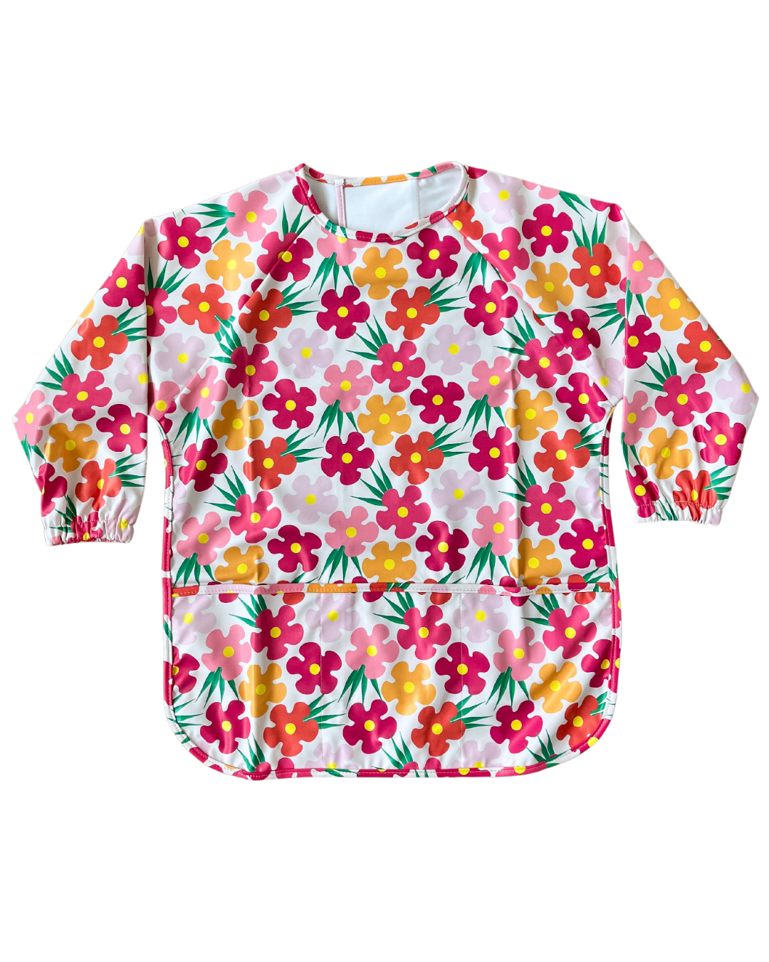 TABLIER d’art et de cuisine imperméable pour enfant (4 à 7 ans) : Fleurs flamboyantes