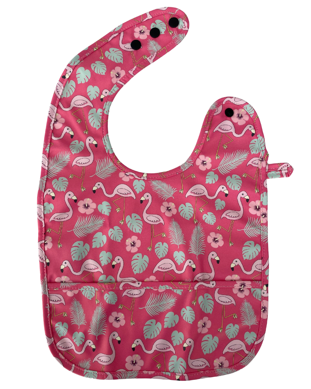 Bavette imperméable avec poche : Party de flamants roses