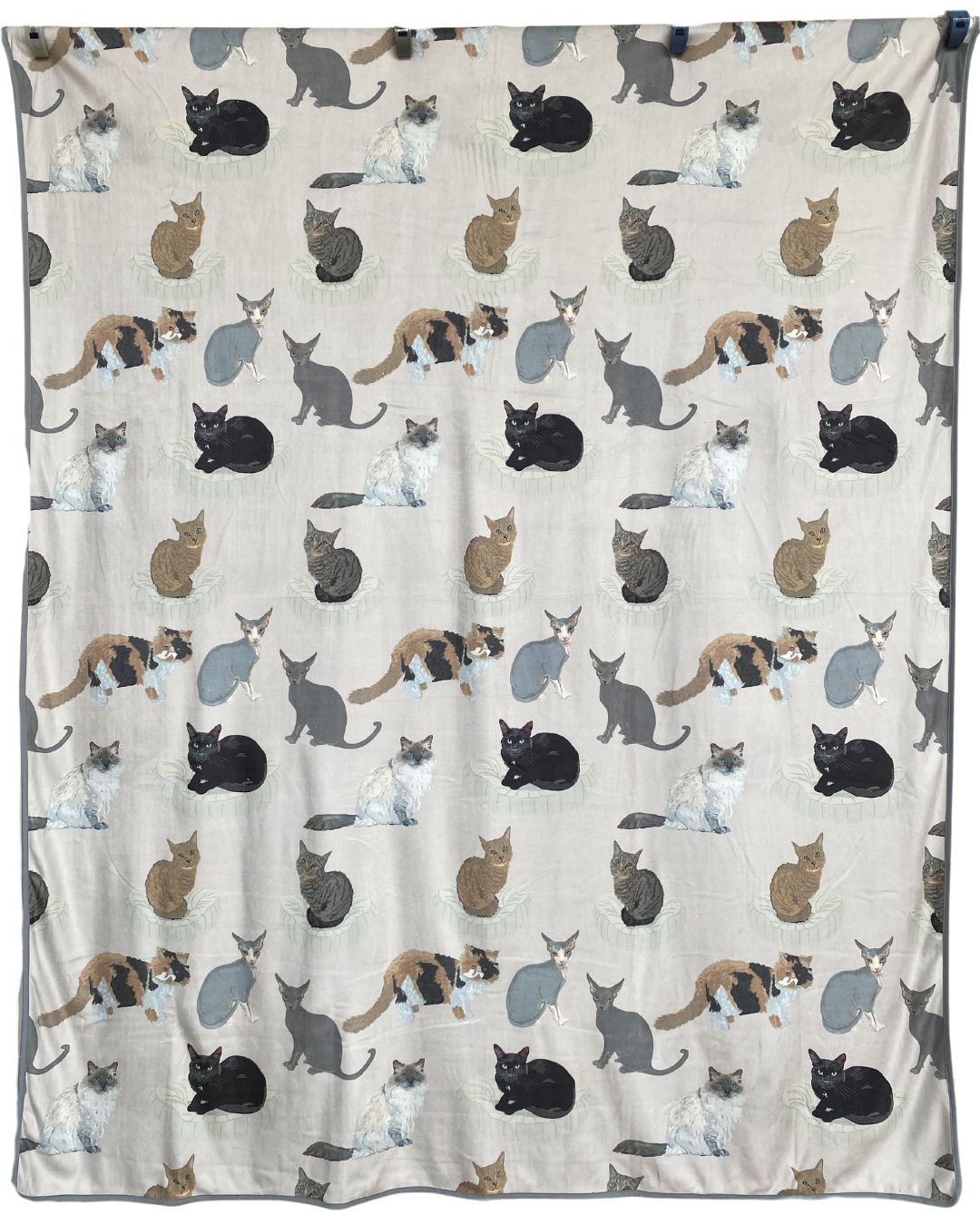 Giant Towel: My Cat Friends (Beige Background)