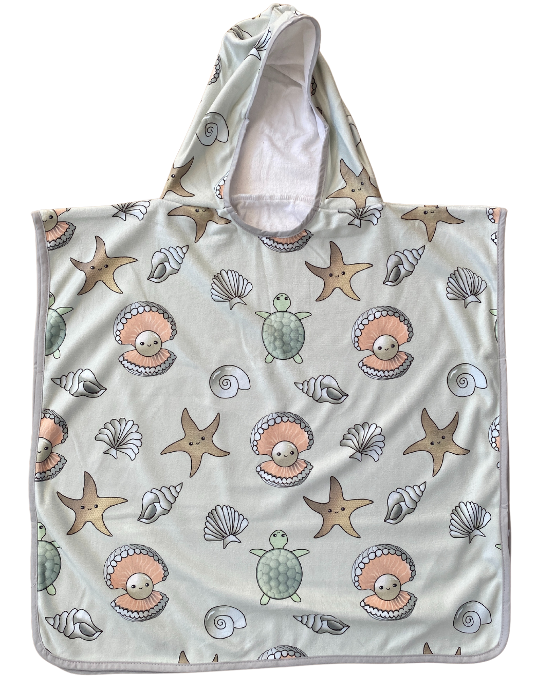 Serviette poncho à capuchon pour enfant (18 mois à 5 ans) : Perles de rêve