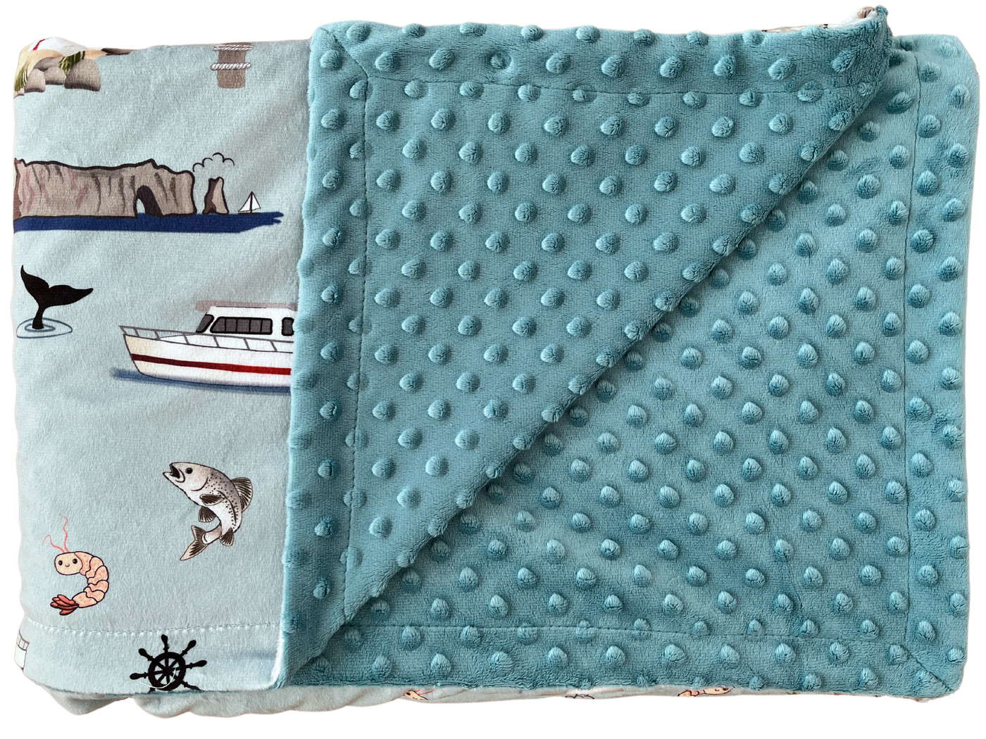 Baby Blanket: Maritime (Blue mist)