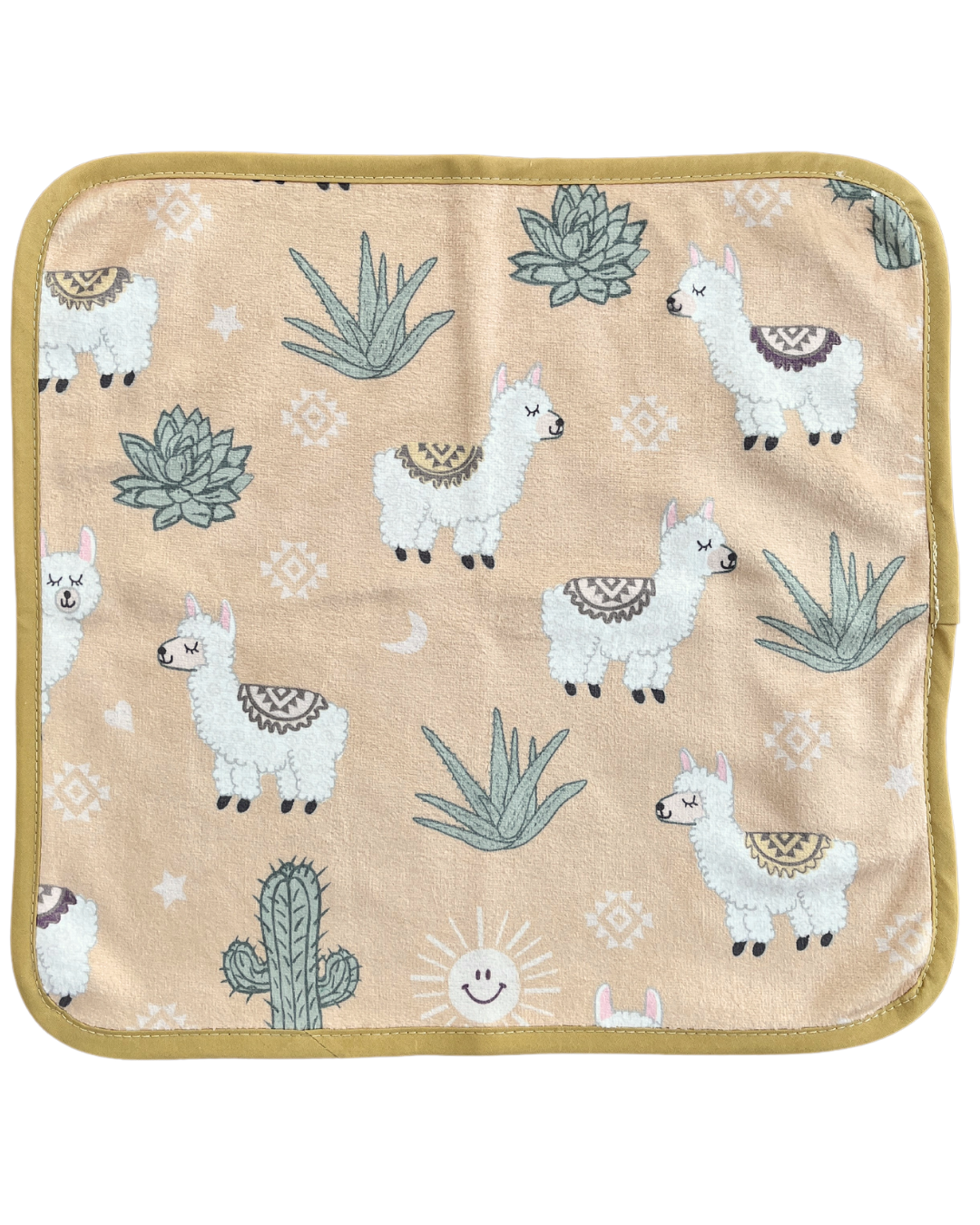 Washcloth: Sunny Llamas