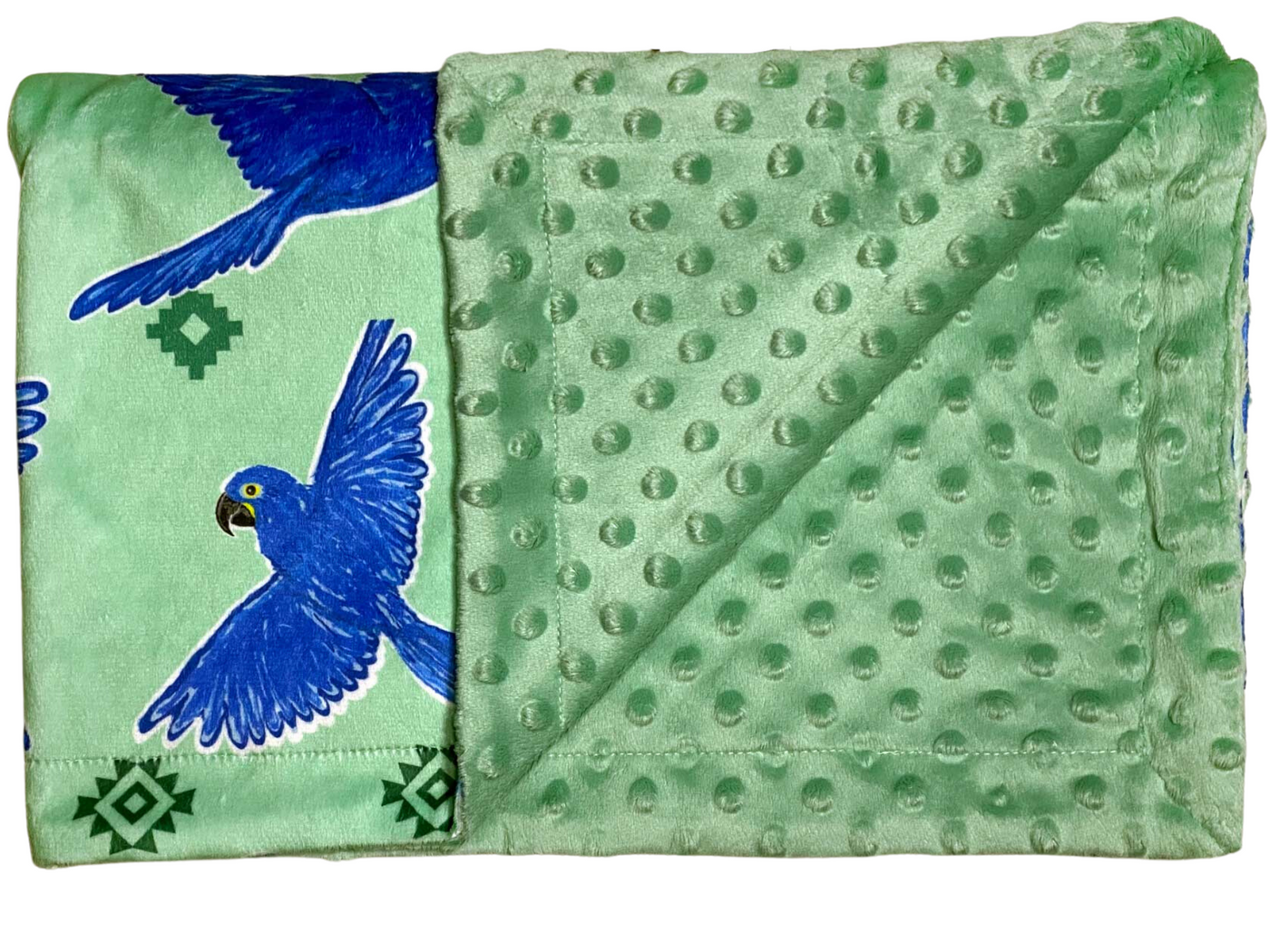 Baby blanket: Hyacinth Macaw