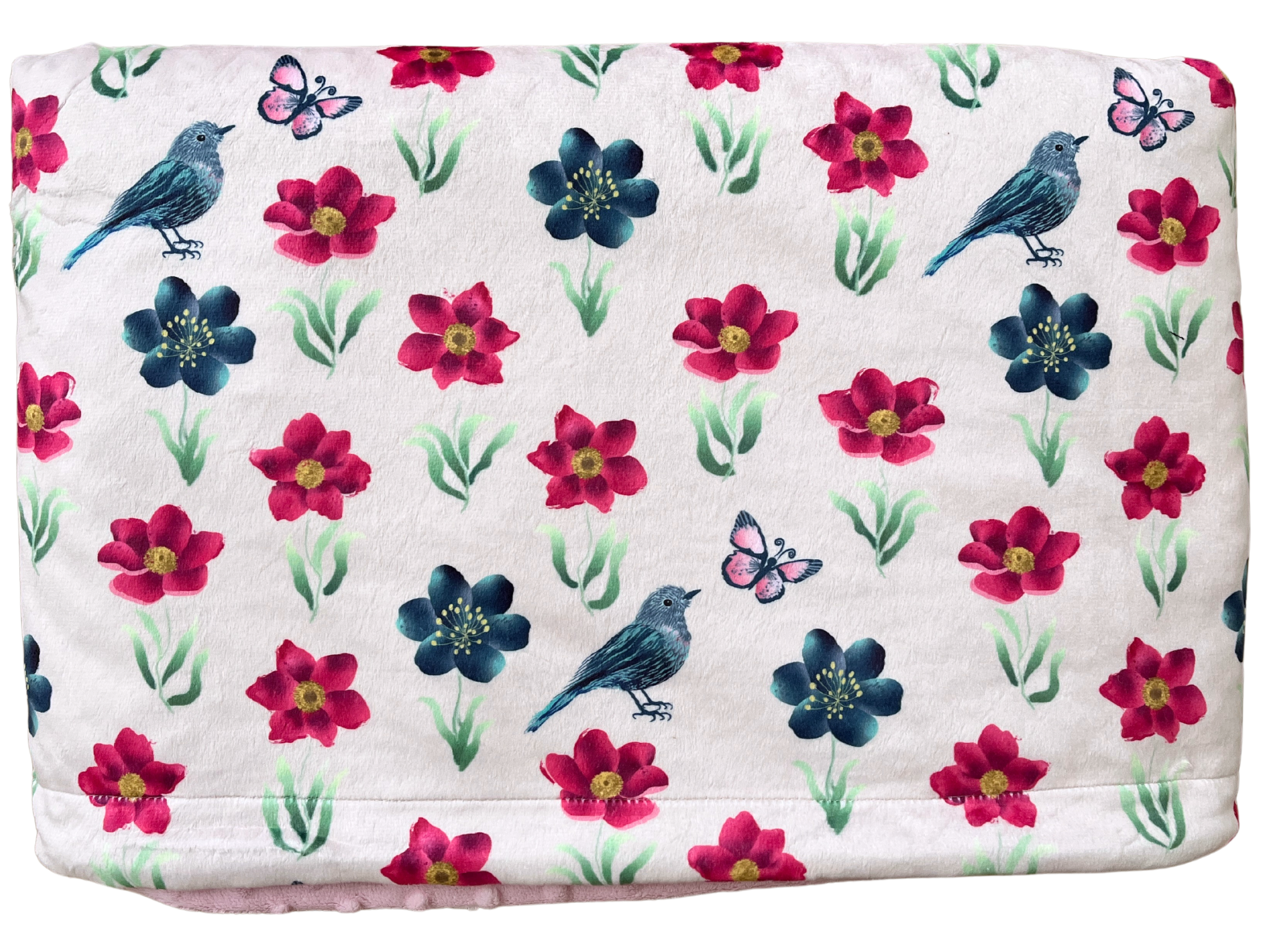 Couverture de bébé : Vibrantes fleurs d'anémones roses