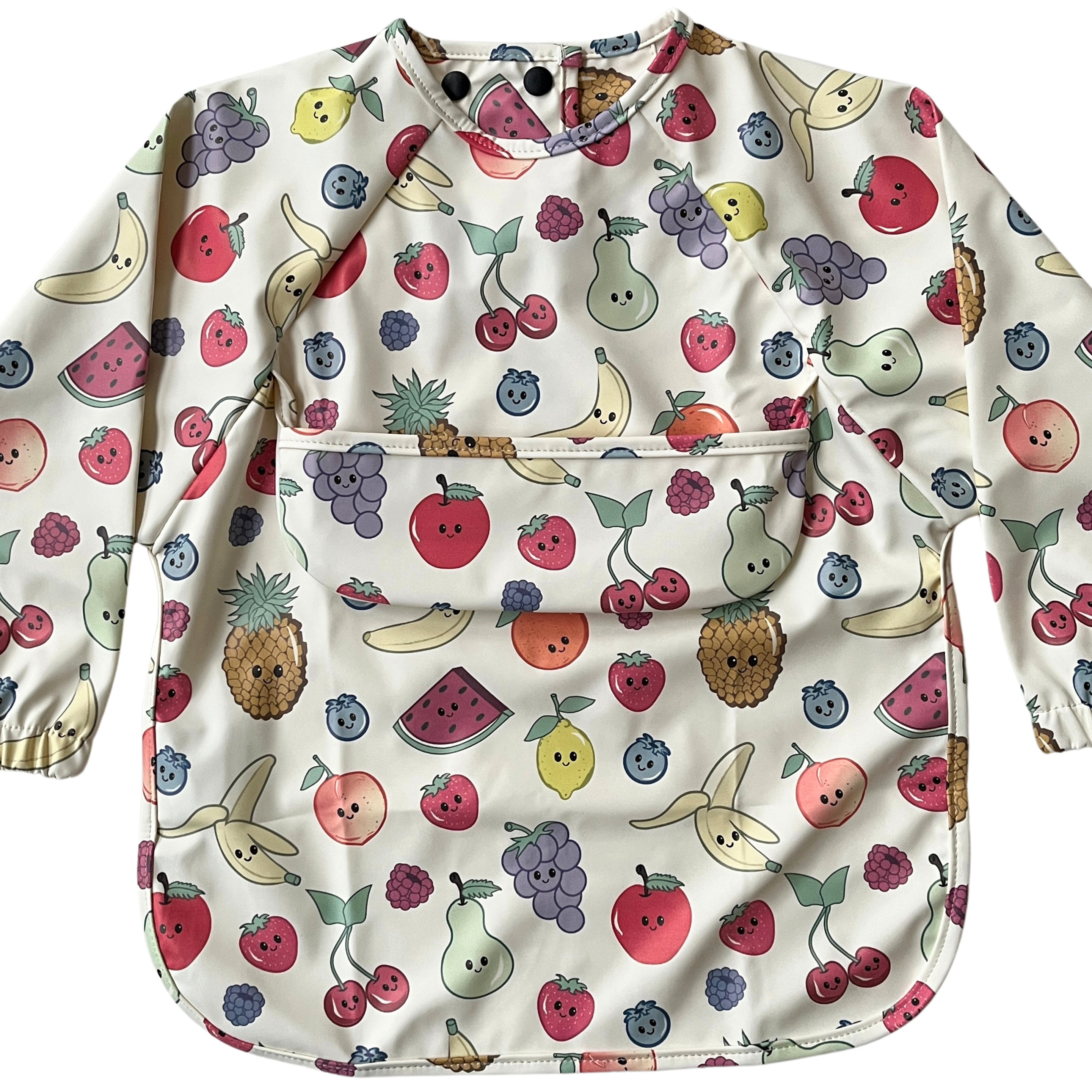 Bavette imperméable à manches longues avec poche : Fruits mignons