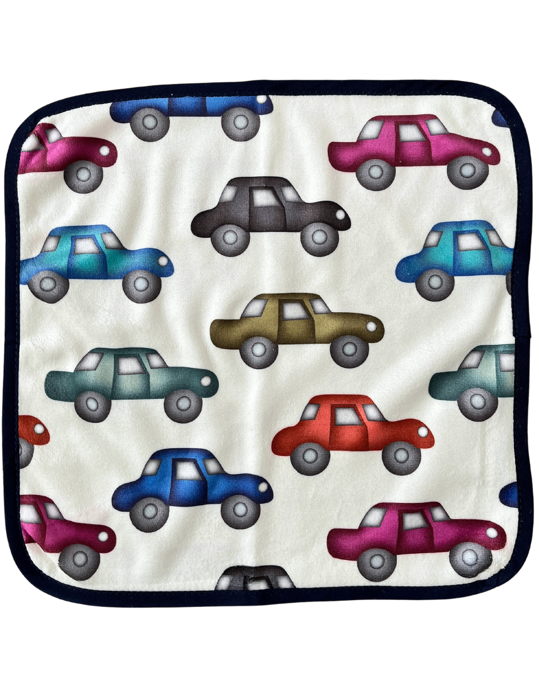 Washcloth: Multicolored cars