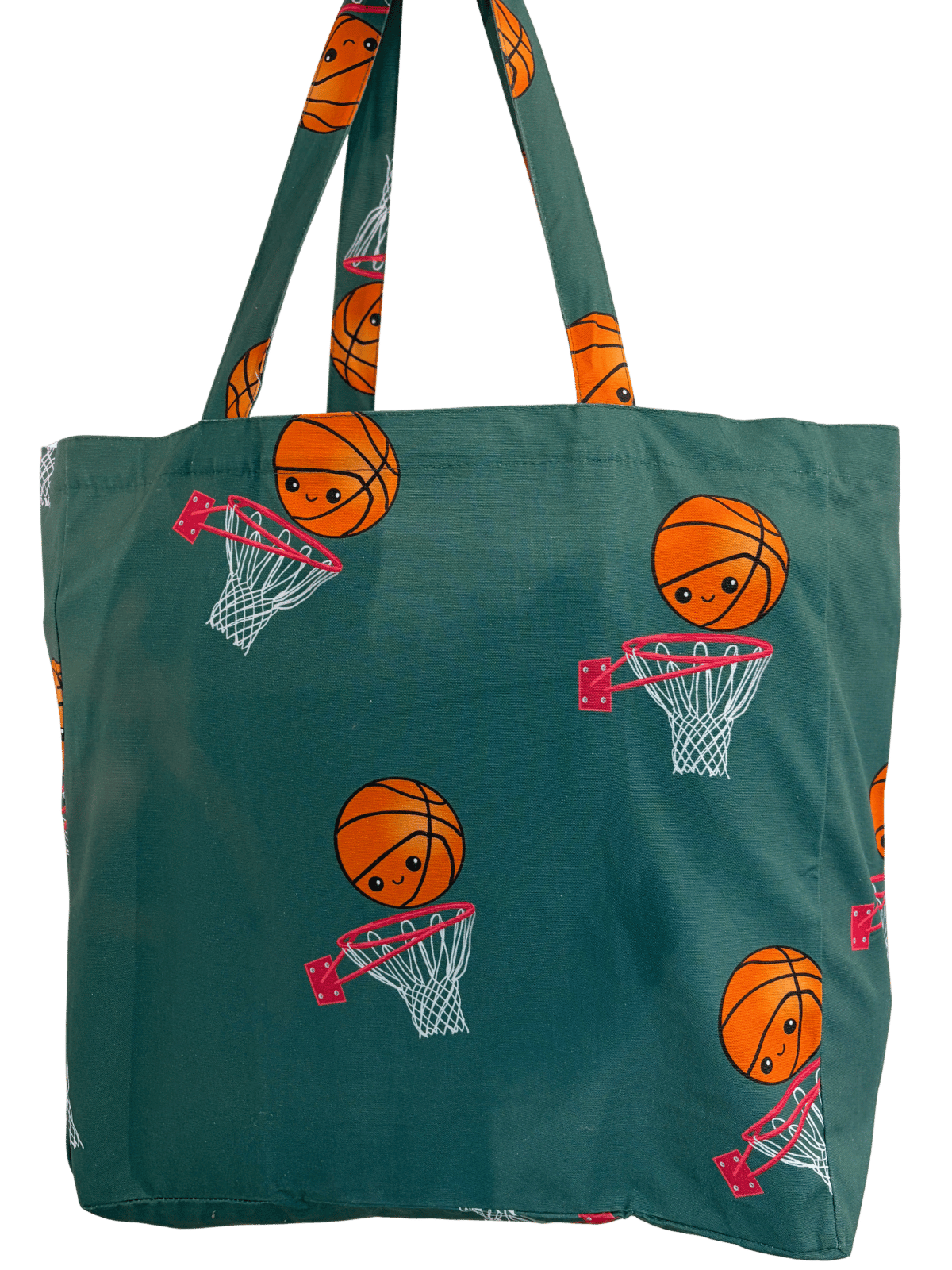 Sac réutilisable illustré : Ballons de basketball