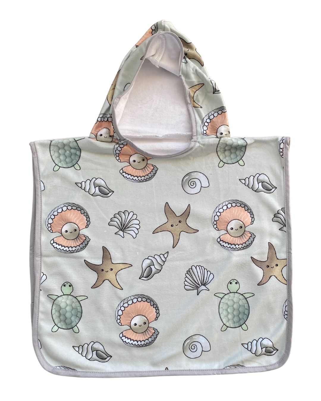 Hooded poncho towel for baby (0-18 months): Dream beads