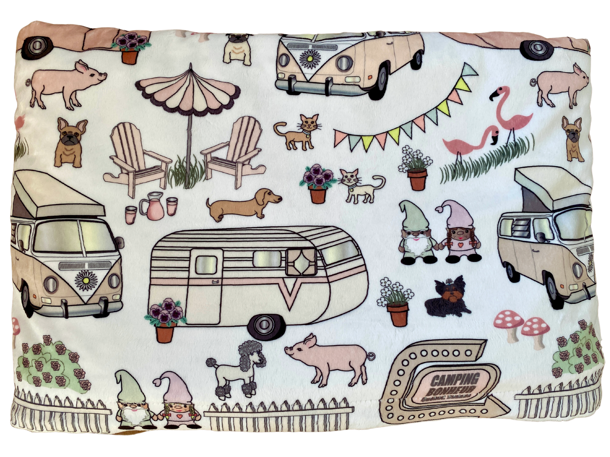 Baby blanket: Happy Camping