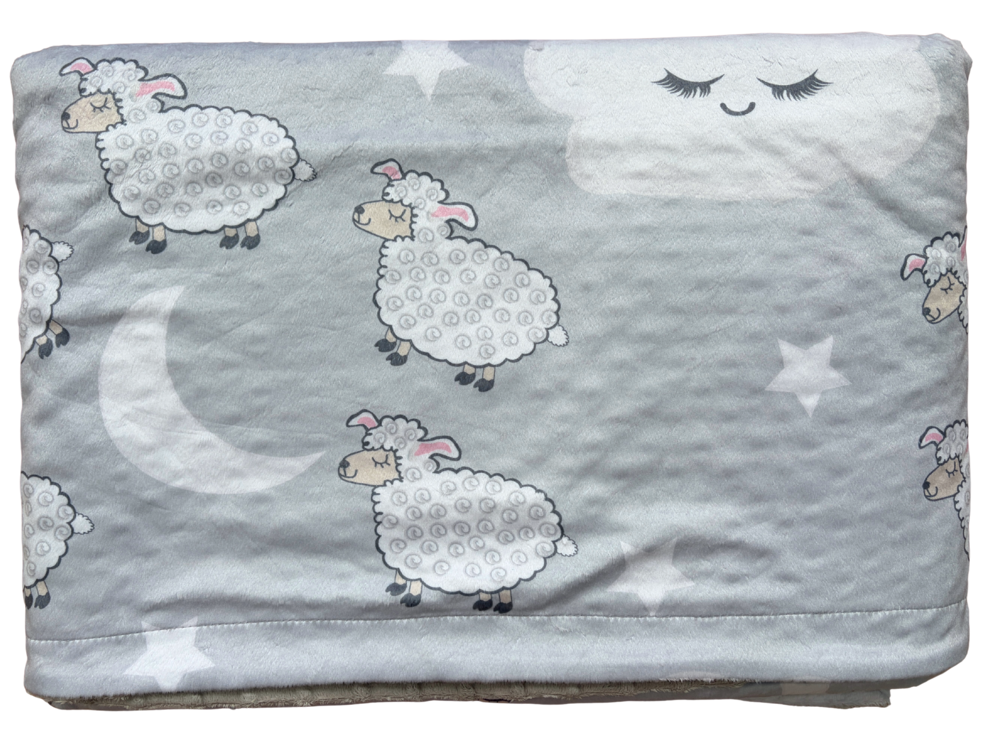 Couverture de bébé : Moutons et nuages