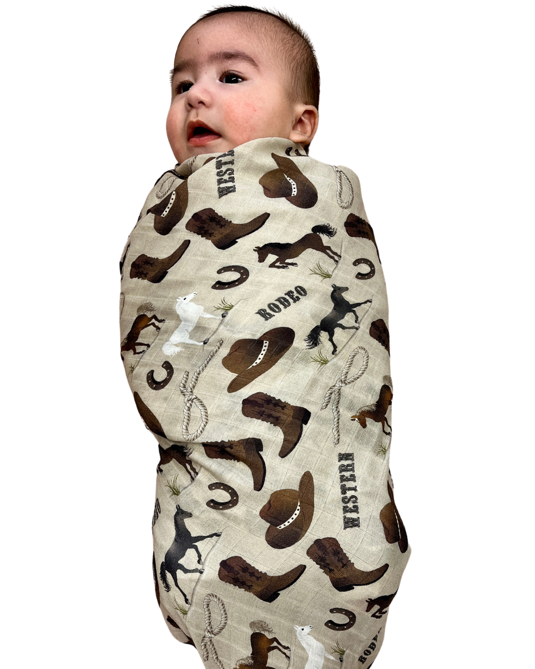 Mussel blanket: Western beige cowboy