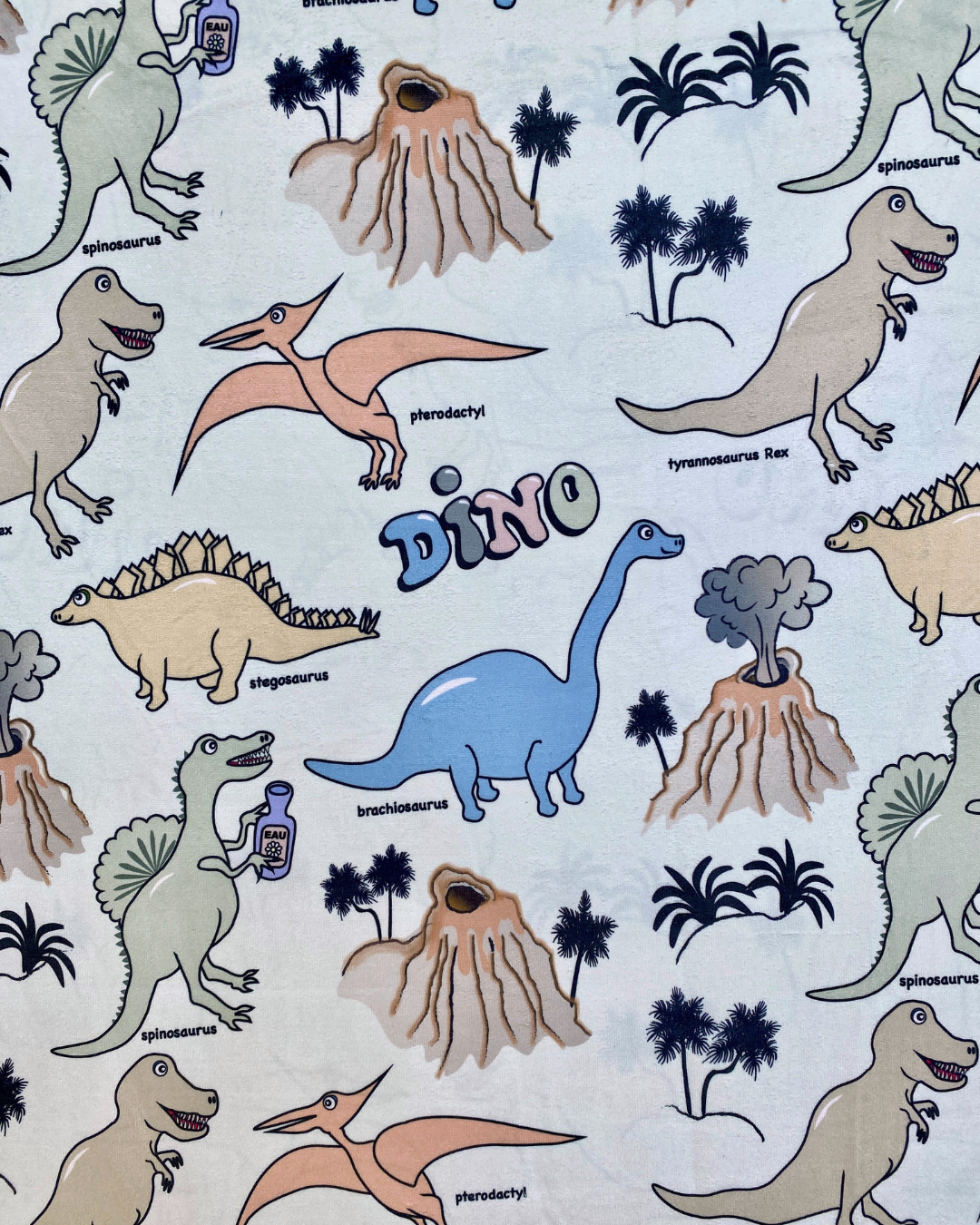Hooded Baby Towel (0-18 months): Dino Valley