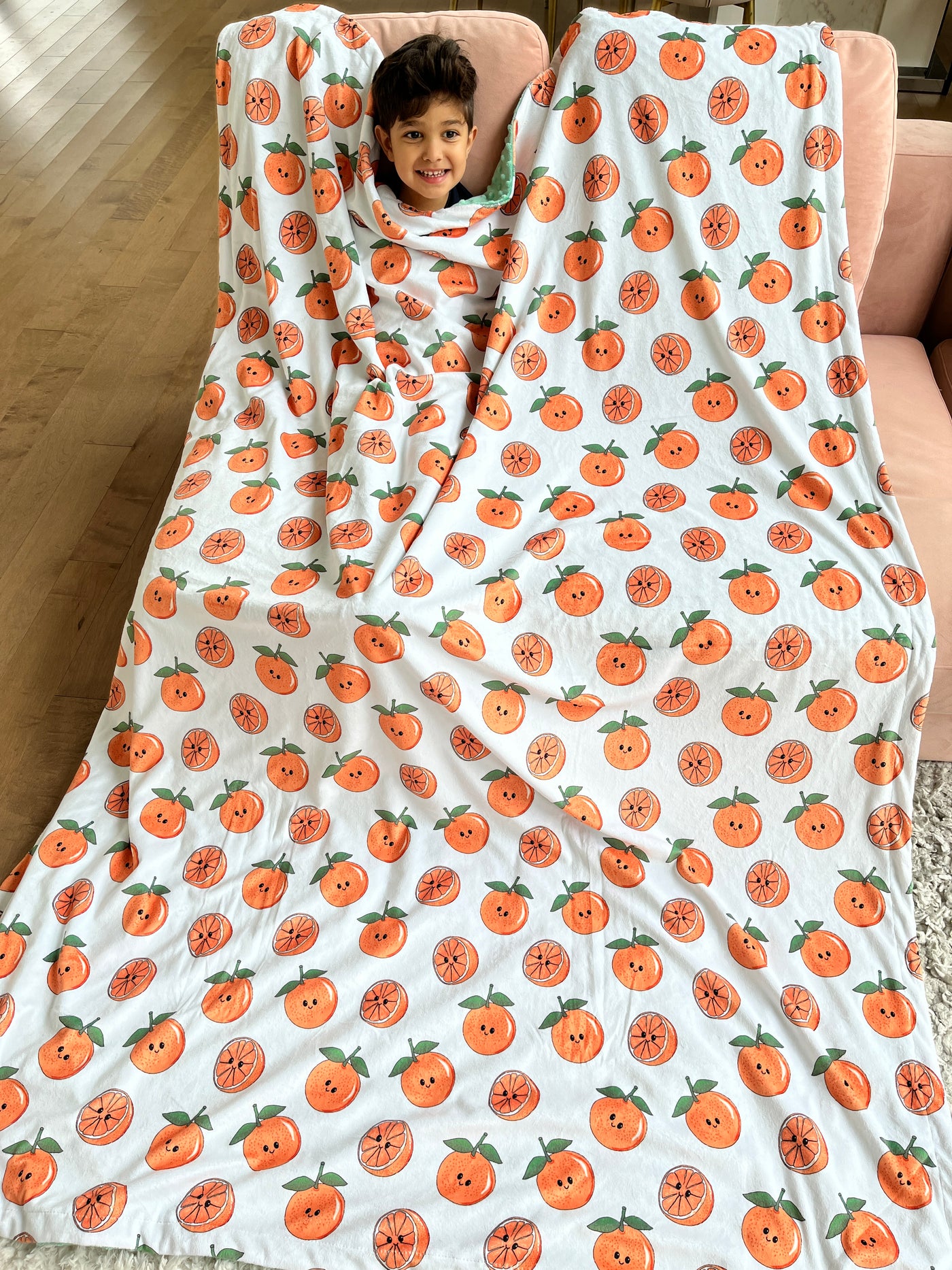 Giant blanket: Radiant oranges