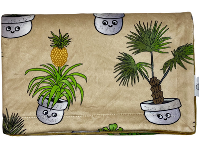 Baby blanket: Botanical Garden Collection: Pineaple plant, Monstera, etc