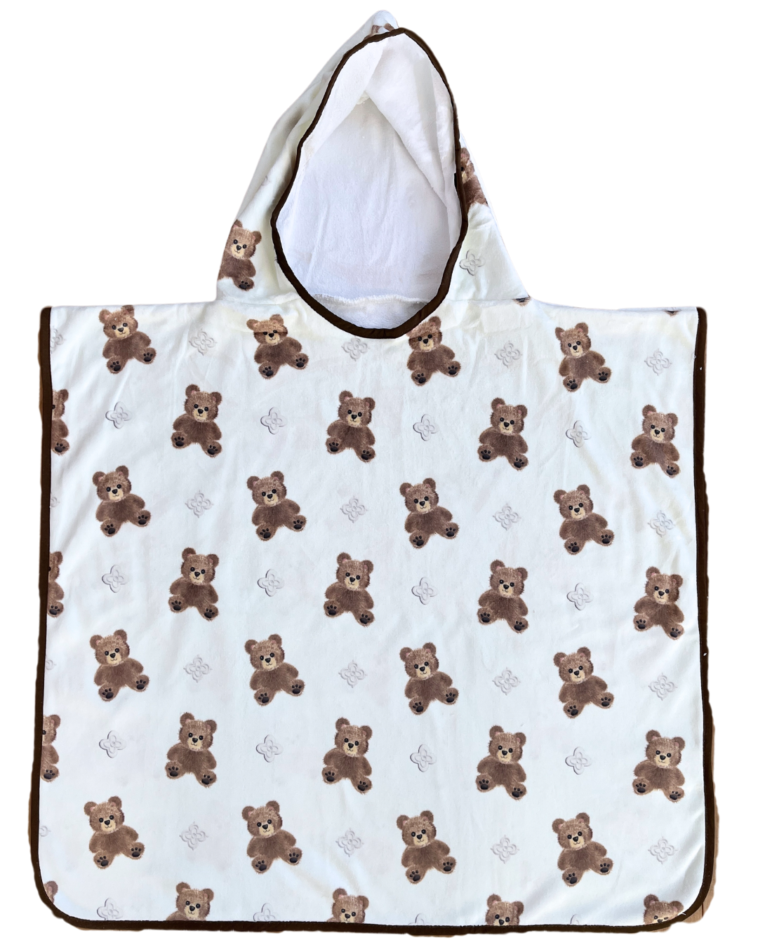 Hooded poncho towel for children (18 months to 5 years): Charming bears