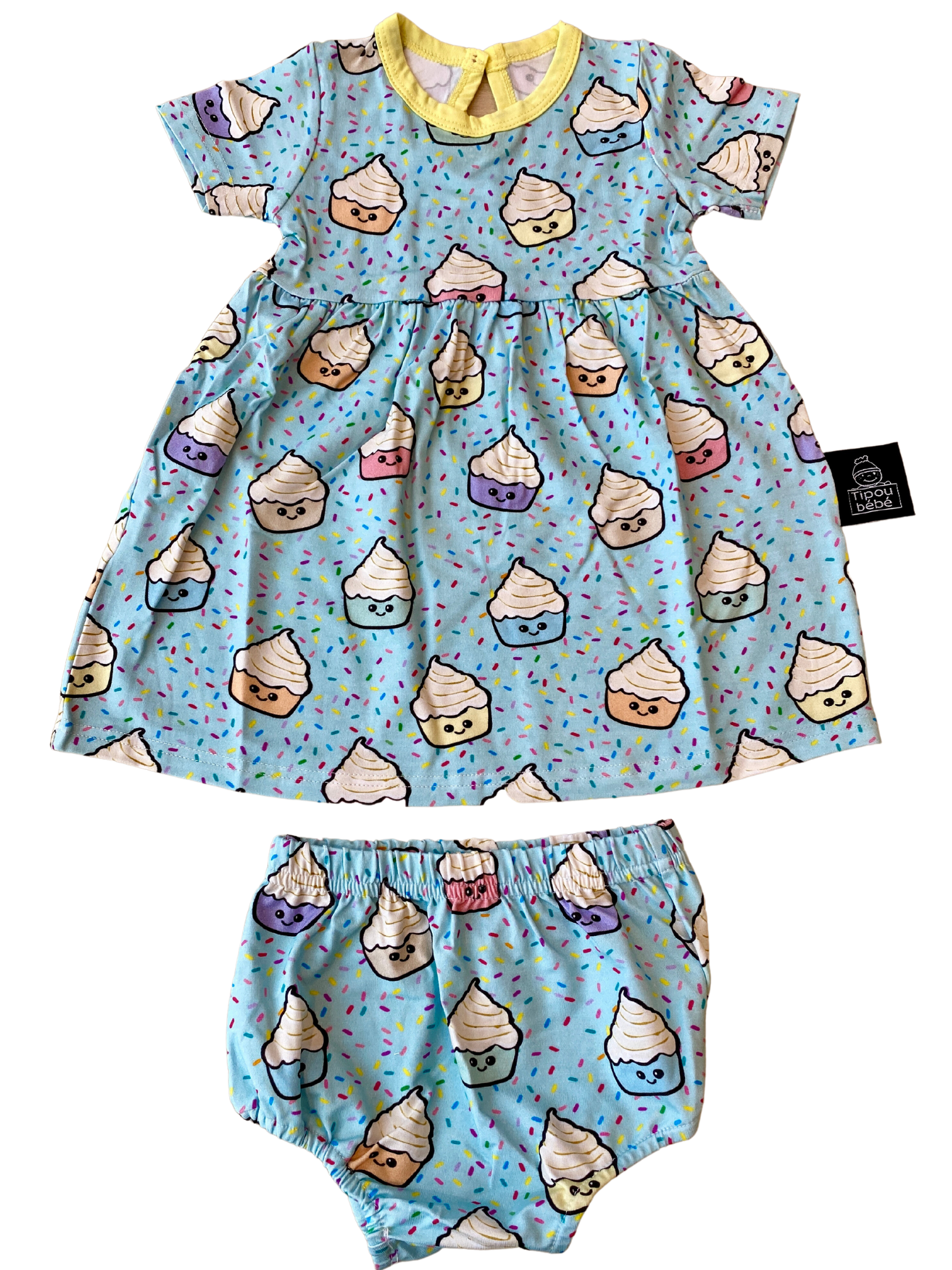 Soft Bamboo Dress : Sweet Cupcakes