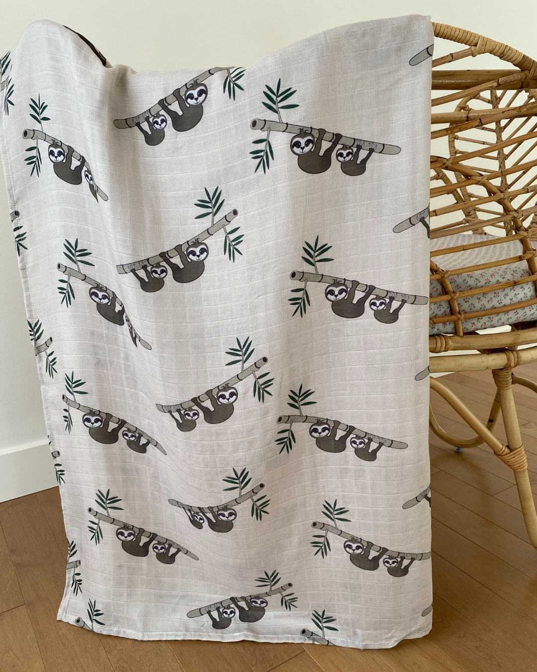 Couverture de mousseline: Paresseux beige